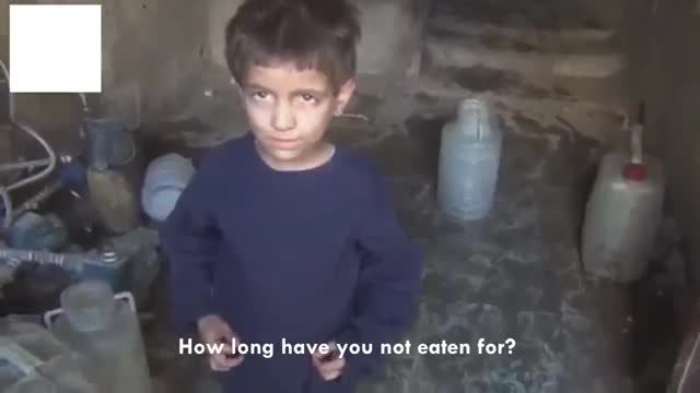 غمناک ترین کلیپ(کودکی سوری ، تنها و بدون غذا در زباله..