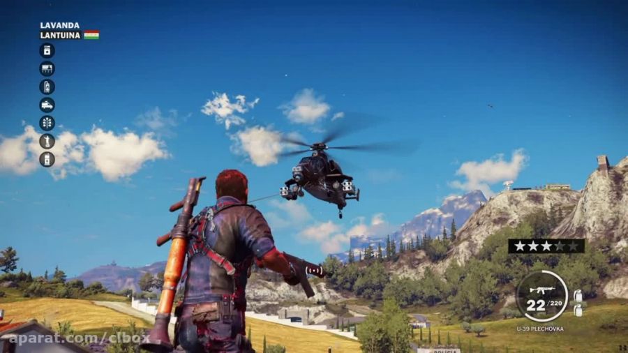 دزدیدن هلیکوپتر در هوا در بازی just cause3