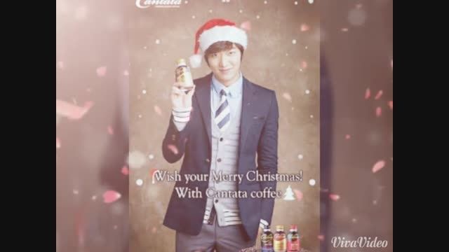 عکس های لی مین هو برای تبلیغ قهوه در کریسمس