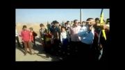 ویدئو پرتاب تیر توسط فرماندار هشترود به اهدافی با تصاوی