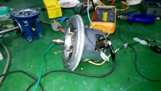آزمایش تبدیل موتور جاروبرقی به سایر موتورهای DC سری و .