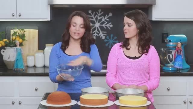 آموزش درست کردن کیک السا و آنا