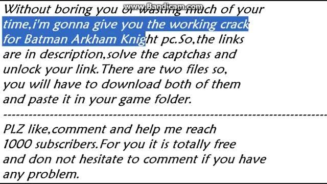 دانلود کرک بازی BATMAN ARKHAM KNIGHT بر روی PC