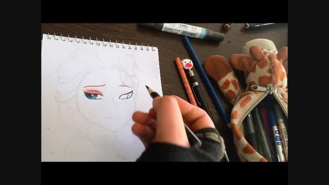 نقاشی من با مداد رنگی از السا ( در خواستی )