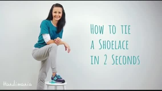 آموزش بستن بند کفش در 2 ثانیه