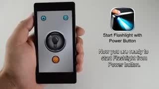 Power Button Flashlight-Goldandroid.ir