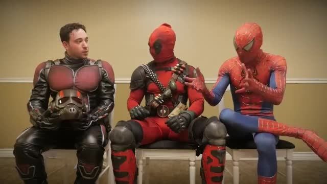 The Waiting Room Spider-man-Deadpool-Antman
