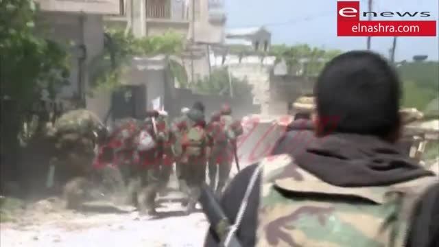 درگیری های شدید ارتش سوریه و مسلحین در حومه ادلب