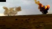 نمایی دیگر از سقوط موشک ماهواره بر روسی