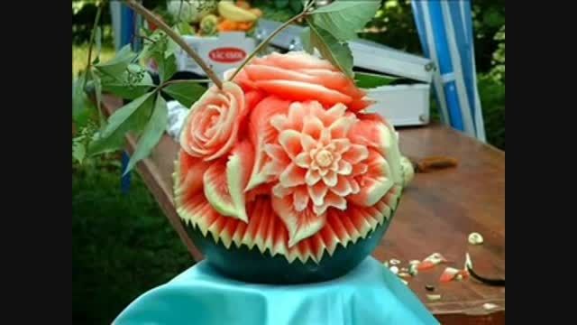 طرحهای مختلف روی هندوانه