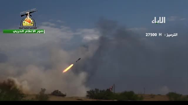 فرود موشک های ساعد حزب الله روی تروریست های داعش