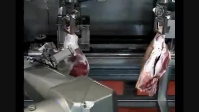 ربات قصاب ژاپنی که گوشت تمیز می کند(با این سرعت)
