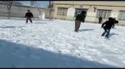 برف بازی در کانون شهید دستغیب میمه