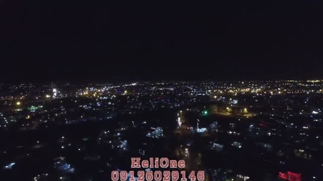 هلی شات - تست پرواز در شب نمایی از شهر اندیشه