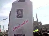 سوزاندن آبلیسک در یزد (22 بهمن 90)