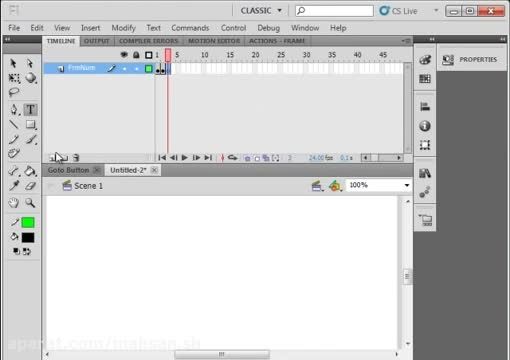 Flash CS5 Tutorial 6 Click On Button Go To Another Fram