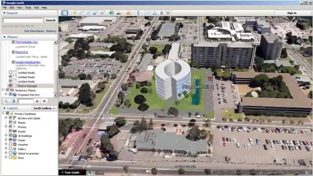 Conceptual Site Modeling With SketchUp and Google Earth
