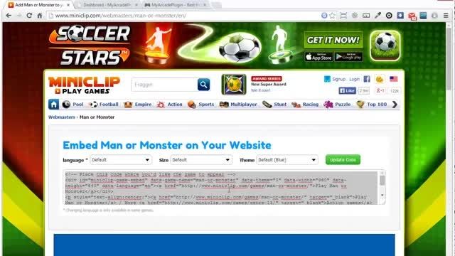 وارد کردن بازی ها از miniclip به myarcadeplugin