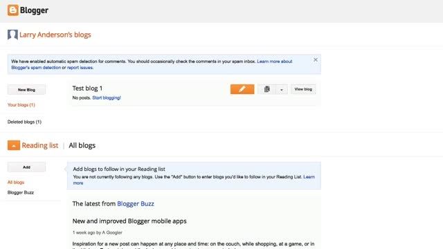 حذف اکانت وبلاگ blogger گوگل
