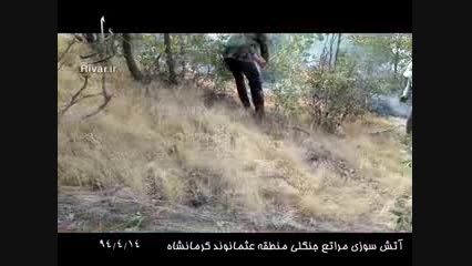 آتش سوزی مراتع طبیعی کرمانشاه