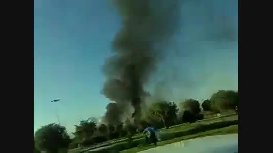 فیلم از سقوط هواپیما در تبریز - ۱۹ شهریور ۹۰