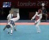 مبارزه سوسن حاجی پور و حریف استرالیایی در المپیک لندن
