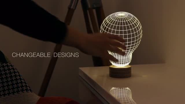 چالش ذهن با لامپ LED سه بعدی