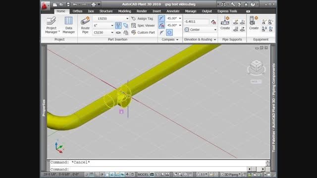 5- (Routing Pipe with AutoCAD Plant 3D (Part 2