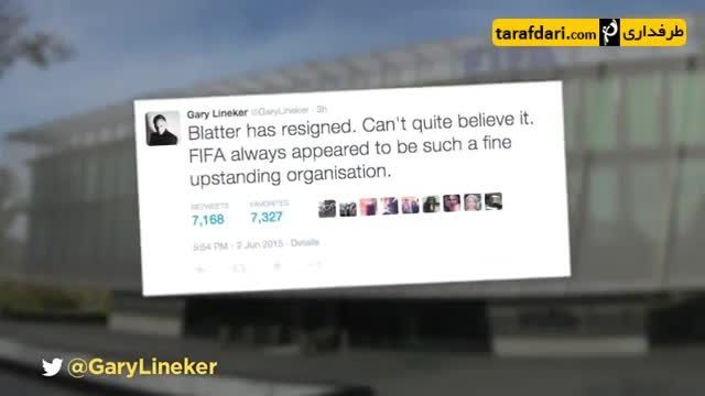 10 توئیت و ترول برتر از استعفای سپ بلاتر