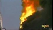 آتش سوزی تانکر حامل ماده شیمیایی