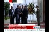 استقبال احمدی نژاد از محمد مرسی در تهران