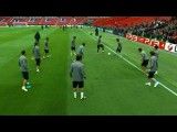 پاسکاری تیکی تاکا از بازیکنای بارسلونا در تمرین