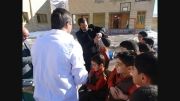 مانور زلزله دبستان معلم شهید رضا یسلیانی