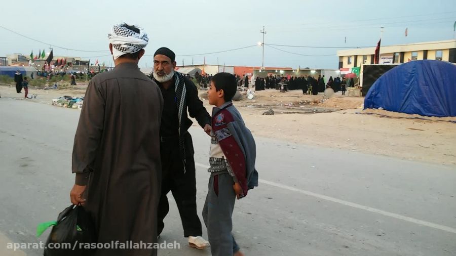 خواهش پیرمرد عراقی از زائرین برای اسکان در موکبش