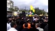 تشییع پیکر یکی از شهدای حزب الله لبنان