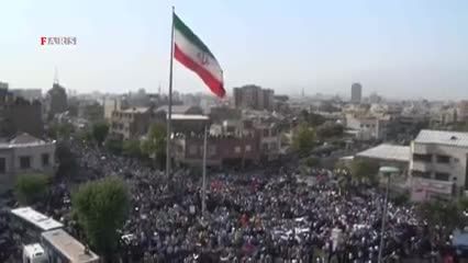 تشییع جنازه ۱۷۵ غواص شهید عملیات کربلای چهار - تهران