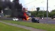 انفجار بسیار شدید ماشین در روسیه !!!!