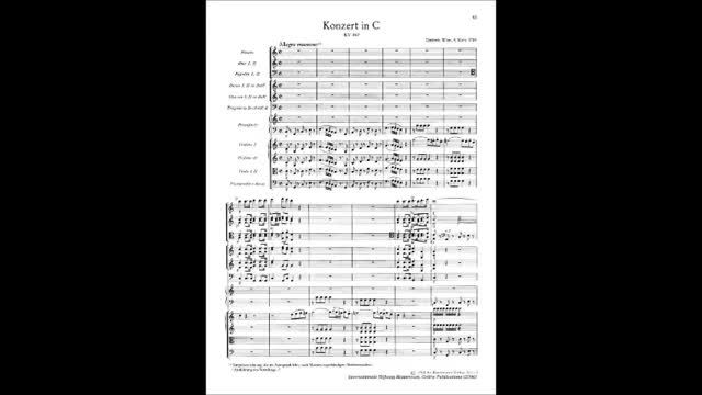 Mozart Piano Concerto No 21 In C K.467