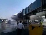 وقتی که هواپیما روی زمین دچار حریق در کابین مسافران بشه!
