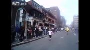 لحظه انفجار بمب در مسابقه دو ماراتن بوستون !