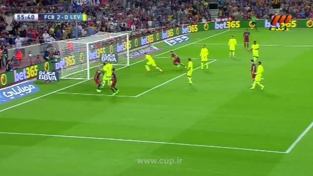 گل نیمار؛ بارسلونا ( 2 ) - لوانته ( 1 )