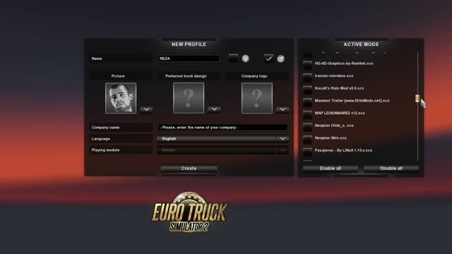 مشکلات Euro Truck 2