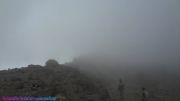 جریان مه در بارگاه سوم قله دماوند