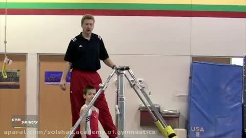 تکنیک اجرای حرکت چرخ شکم بارفیکس