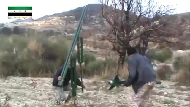 تلاش تروریست های ارتش ازاد برای ساختن پدافند ضد هوایی !