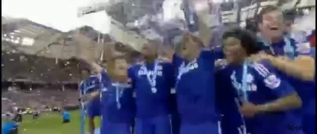 جشن قهرمانی چلسی در لیگ برتر انگلیس 2014 - 2015