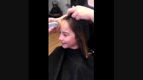 کوتاه کردن موی دختر بچه