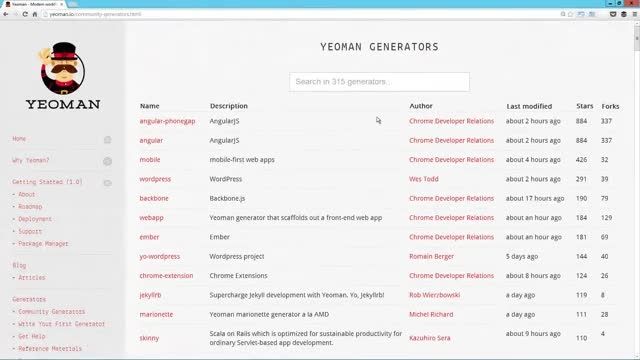 Yeoman AngularJS Generator
