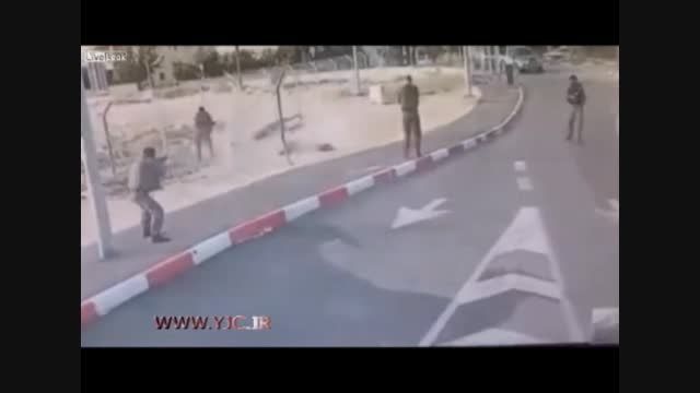 تیراندازی سرباز رژیم صهیونیستی به سمت یک جوان فلسطینی
