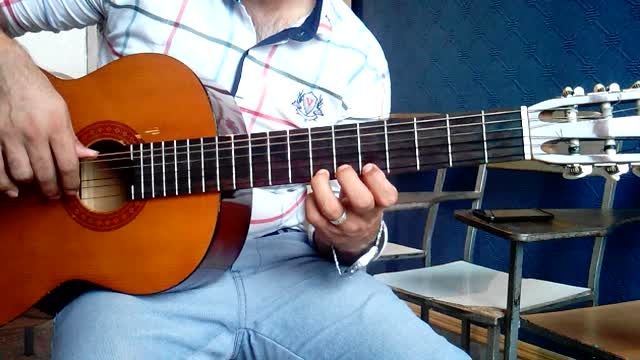 اموزش ملودی  گیتار (غوغای ستارگان ) توسط محمد اجمالی